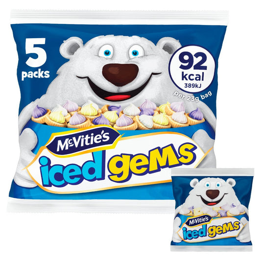 McVitie's Iced Gems Multipack Biscuits 5 per pack