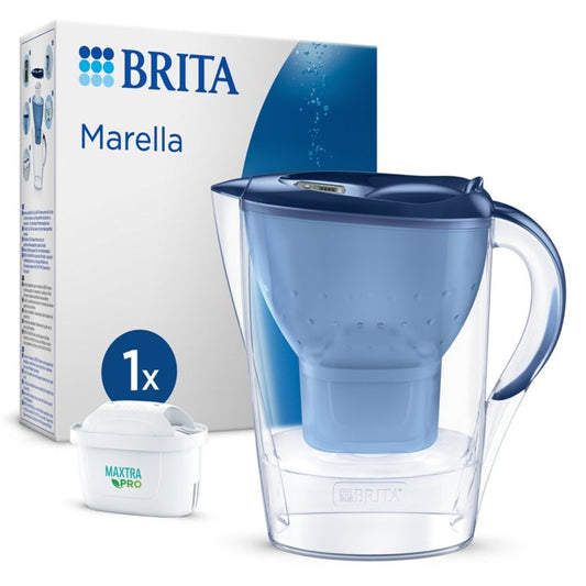 BRITA Marella Water Filter Jug Blue (2.4L)