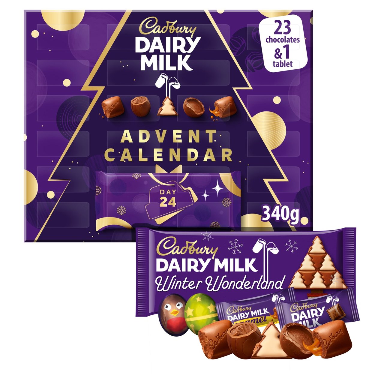 Cadbury Dairy Milk Chocolate Advent Calendar 340g The Grocery Basket