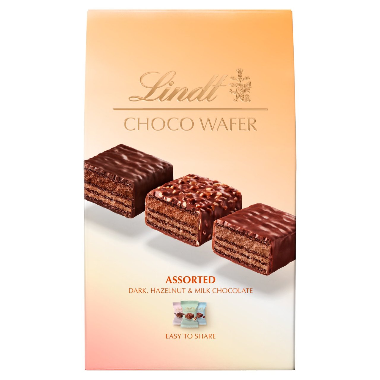 Lindt CHOCO WAFER Assorted Chocolate Sharing Box 138g