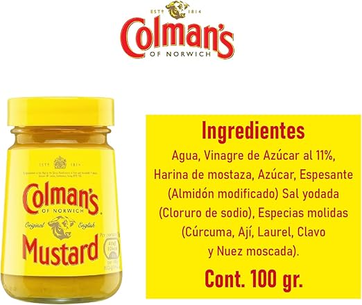 Colmans English Mustard 100G.