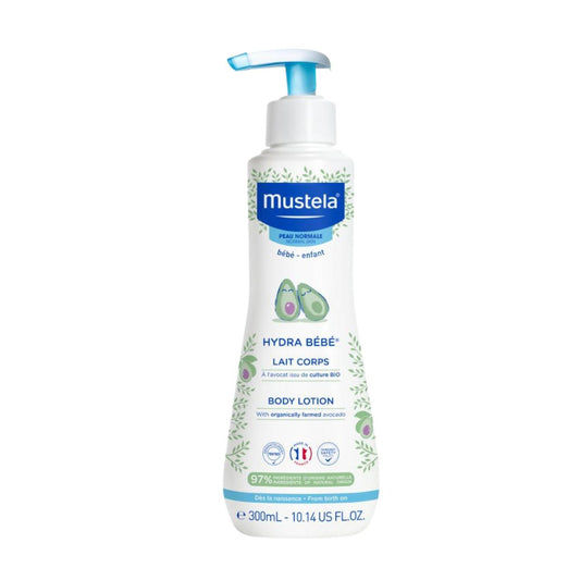 Mustela Hydra Bebe - Daily Moisturizing Baby Lotion with Natural Avocado, Jojoba & Sunflower Oil  300ml