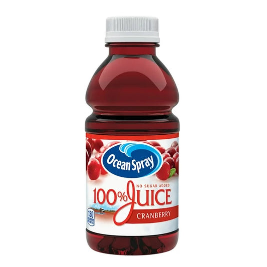 Ocean Spray 100% Cranberry Juice Drink – 10 fl oz (295ml) | No Added Sugar, Rich in Vitamin C