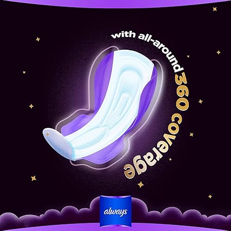 Always XXL Night Pads, 6x Protection for Super Heavy Nights, Maxi Thick, 20 Pads