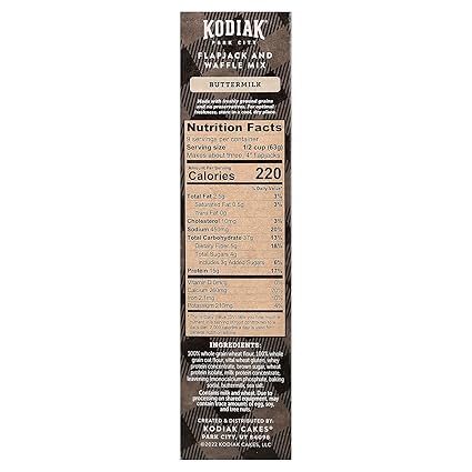 Kodiak, Power Cakes Flapjack and Waffle Mix