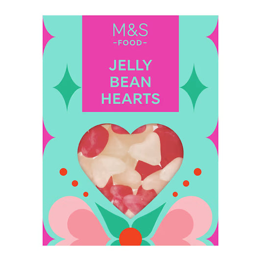 M&S JELLY BEAN HEARTS 150G