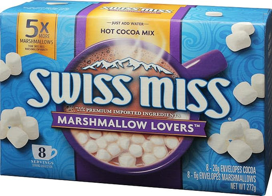 Swiss Miss Marshmallow Lovers, Instant Cocoa & Extra Marshmallows, 1 Pack (1 x 272g)