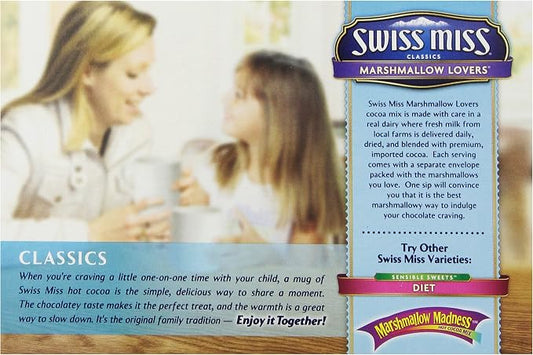 Swiss Miss Marshmallow Lovers, Instant Cocoa & Extra Marshmallows, 1 Pack (1 x 272g)