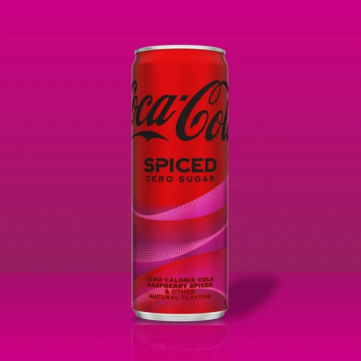 Pink Raspberry Coke Coca-Cola® Zero Sugar Spiced Raspberry Spiced Coke, Natural Flavor, 12 ...