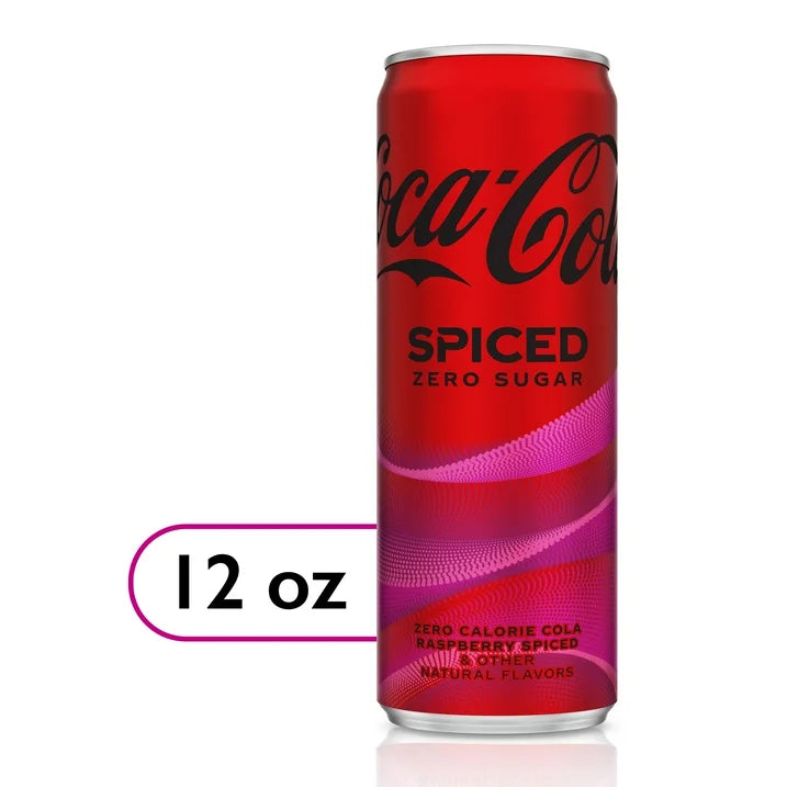 Coca-Cola® Zero Sugar Spiced Raspberry Spiced Coke, Natural Flavor, 12 ...