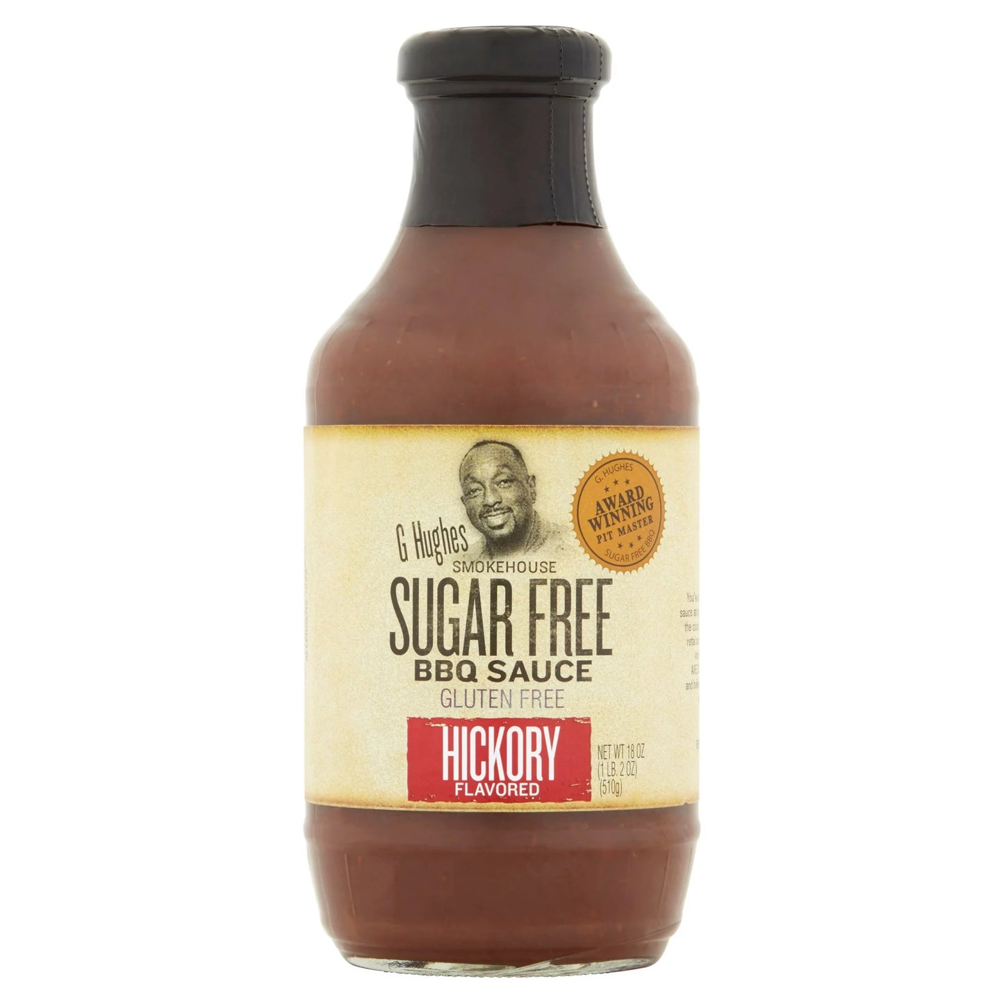 G Hughes Smokehouse Hickory Flavored BBQ Sauce, 18 oz