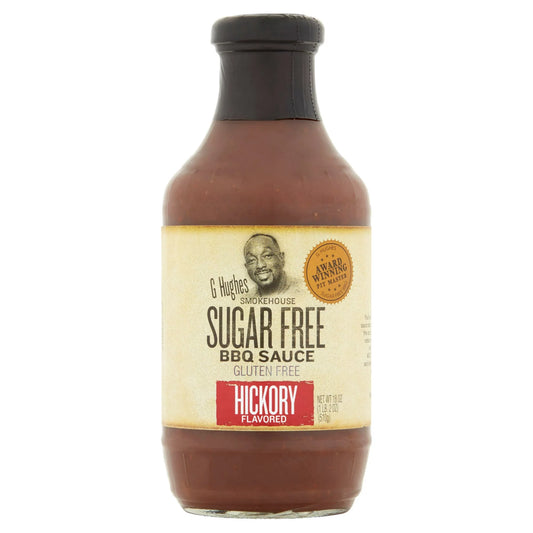 G Hughes Smokehouse Hickory Flavored BBQ Sauce, 18 oz