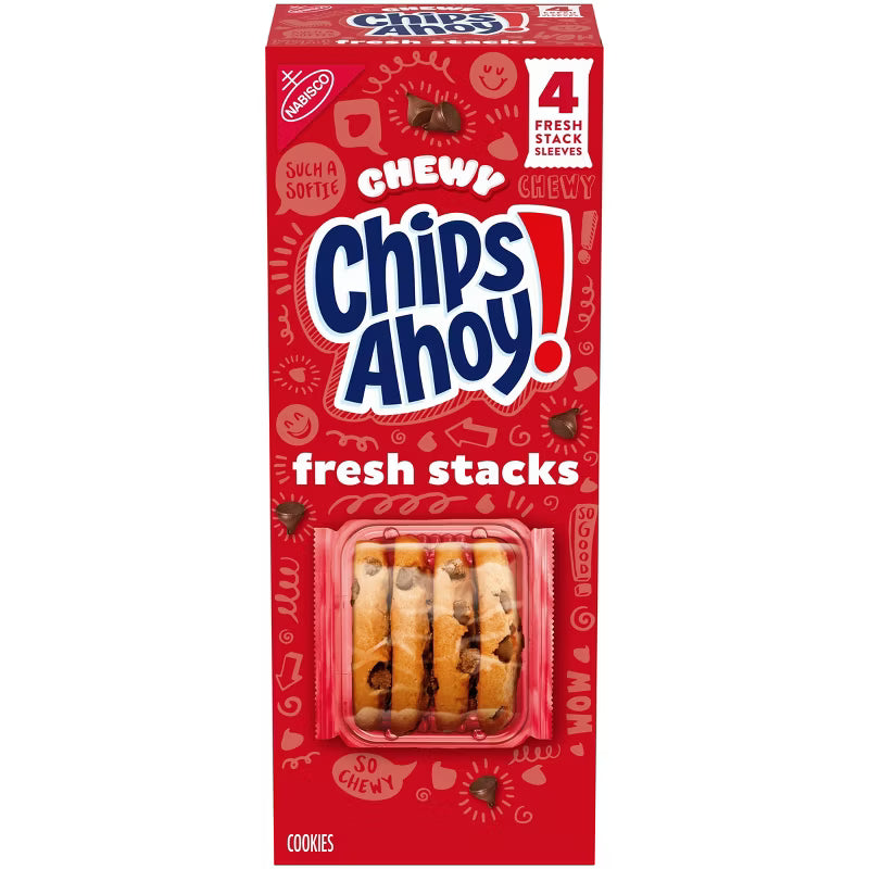 Chips Ahoy! Fresh Stacks Chewy Chocolate Chip Cookies 245G