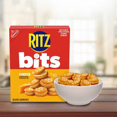 RITZ Bits Cheese Sandwich Crackers Lunch Snacks - 8.8oz 249G