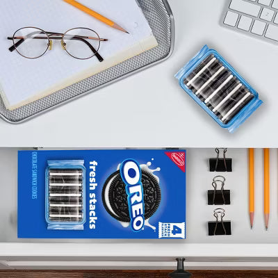 Oreo Fresh Stacks Chocolate Sandwich Cookies Travel Snacks - 8.05oz