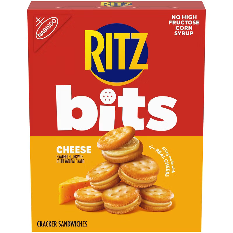 RITZ Bits Cheese Sandwich Crackers Lunch Snacks - 8.8oz 249G