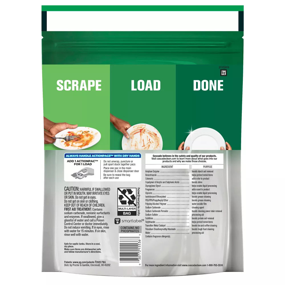 Cascade Platinum Pods Dishwasher Detergent - Fresh - 26ct: Removes Fingerprints, Grease Removal, Multi-Surface