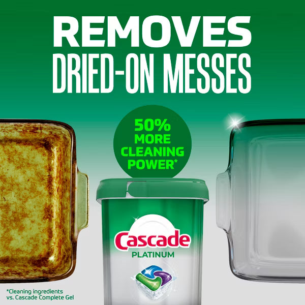Cascade Platinum Pods Dishwasher Detergent - Fresh - 26ct: Removes Fingerprints, Grease Removal, Multi-Surface