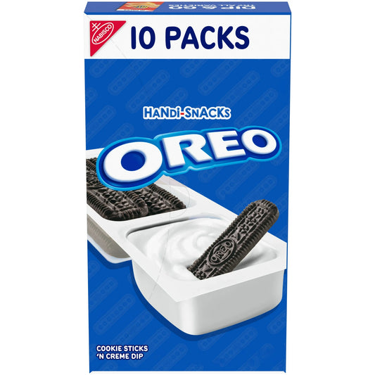 Handi-Snacks OREO Cookie Sticks 'N Creme Dip Snack Packs, 10 Snack Packs