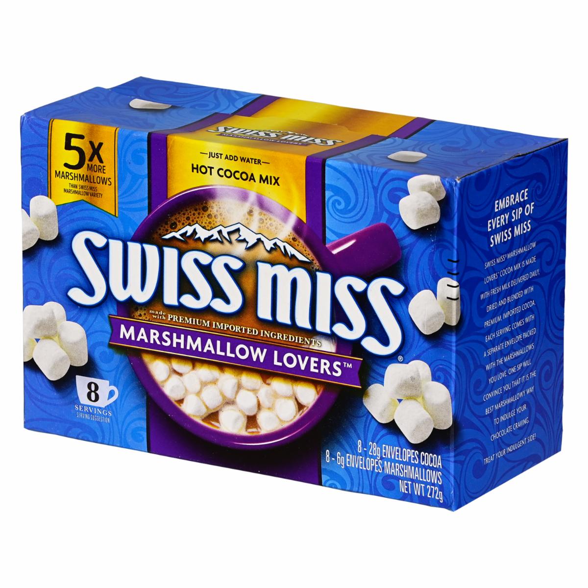 Swiss Miss Marshmallow Lovers, Instant Cocoa & Extra Marshmallows, 1 Pack (1 x 272g)
