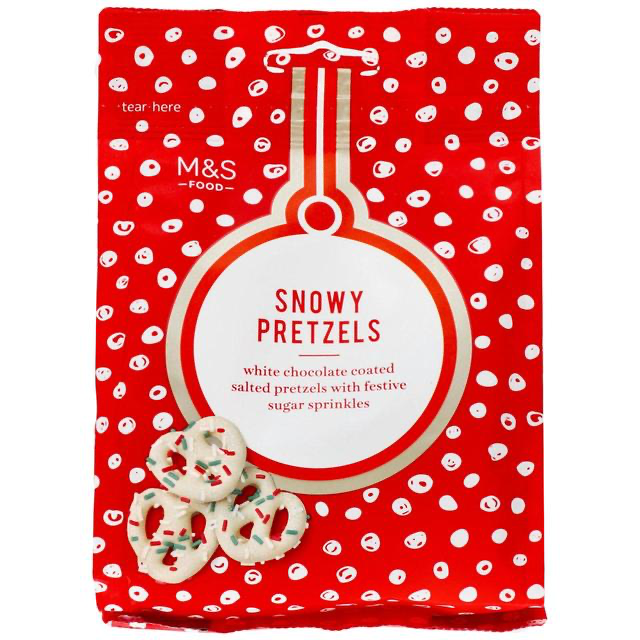 M&S Christmas Snowy Pretzels 95g