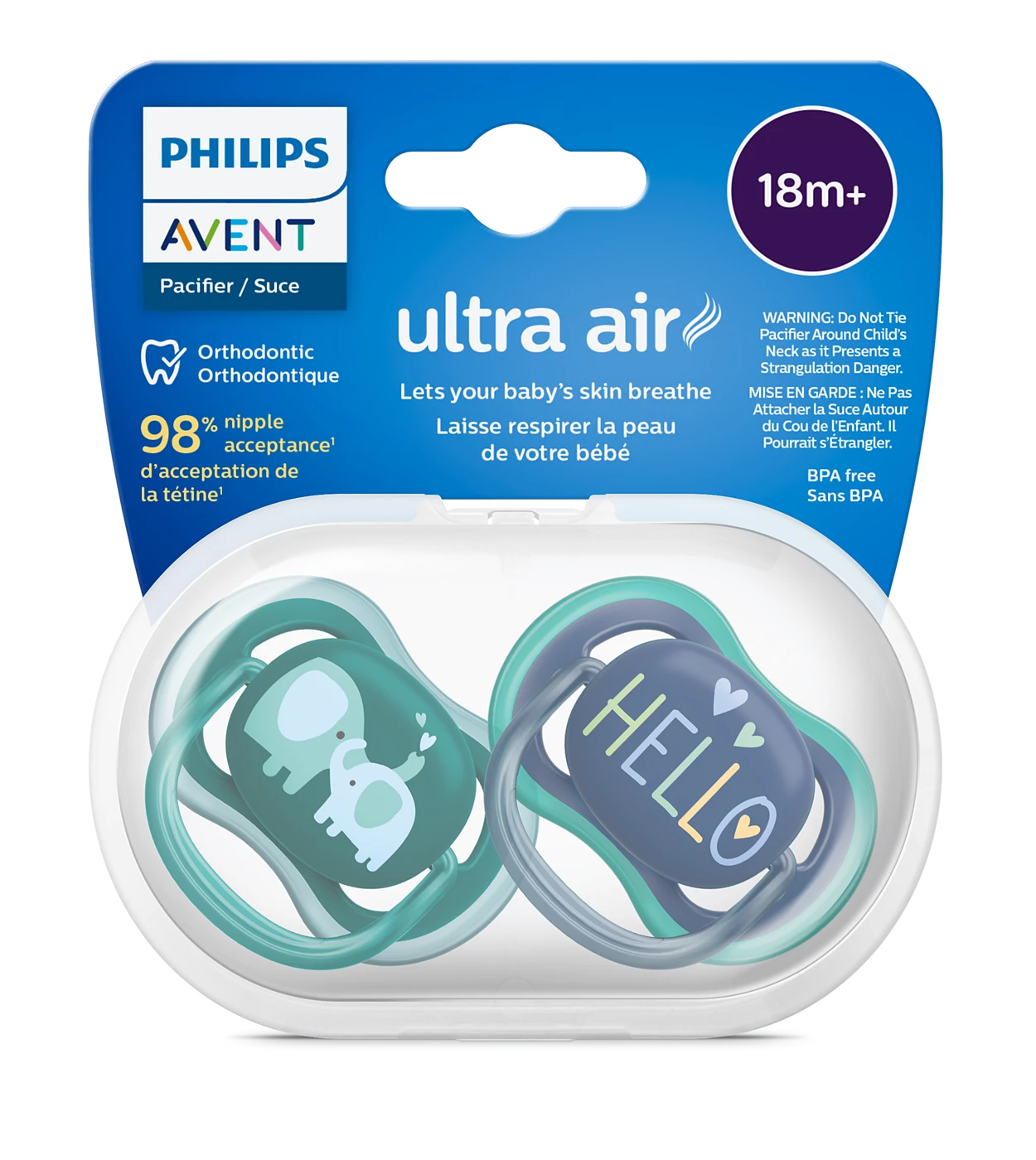 Philips Avent ultra air Pacifier 18m+