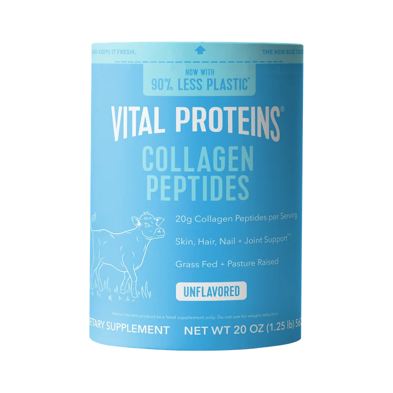 Vital Proteins Collagen Peptides Powder Supplement for Hair, Skin, and Nails, Unflavored, 20 oz
