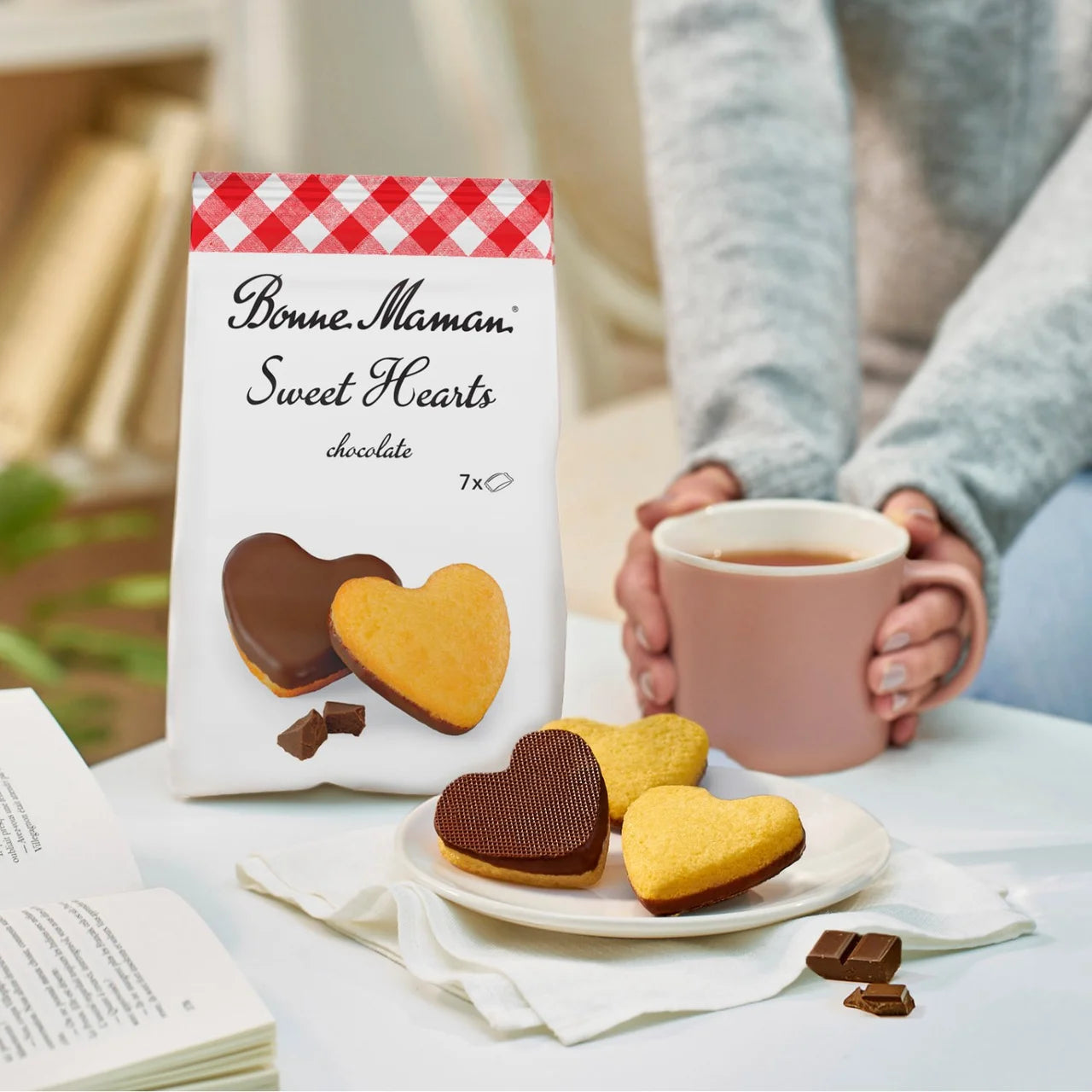 Bonne Maman Sweet Hearts Chocolate Coated 175g