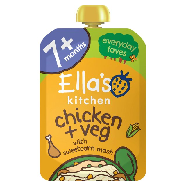 Ella's Kitchen Chicken and Veg Baby Food Pouch 7+ Months 130g