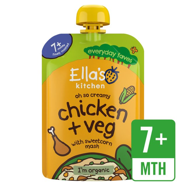 Ella's Kitchen Chicken and Veg Baby Food Pouch 7+ Months 130g