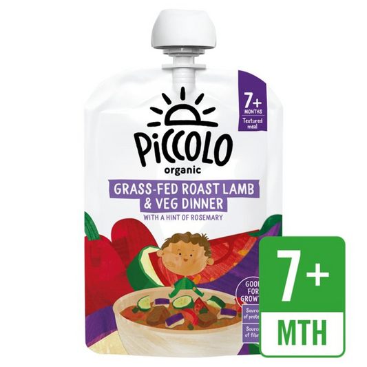 Piccolo Roast Lamb Dinner & Vegetables Organic Pouch, 7 mths+ 130g