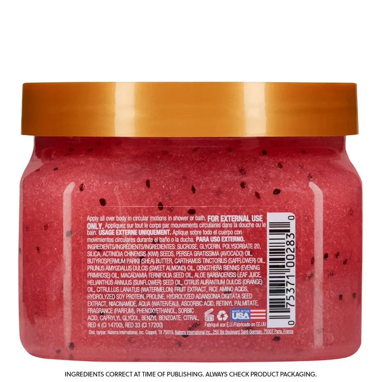 Tree Hut Watermelon Shea Sugar Exfoliating and Hydrating Body Scrub, 18 oz.