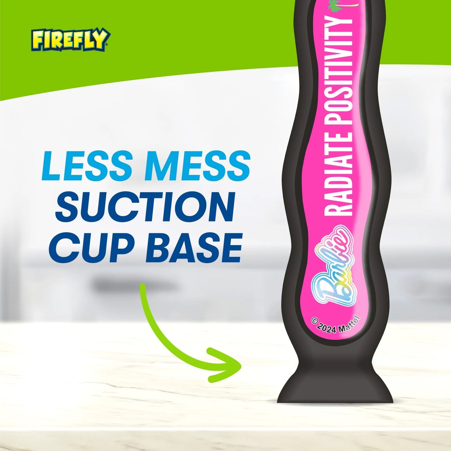 Firefly Kids Barbie Manual Toothbrush with Cover, Soft, 2 Count