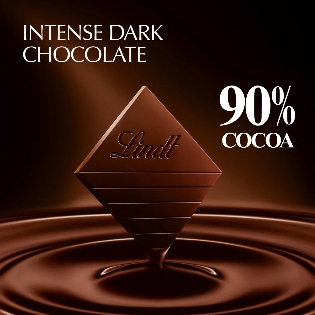 Lindt Excellence Intense Dark 90% Cocoa Chocolate Bar 100g