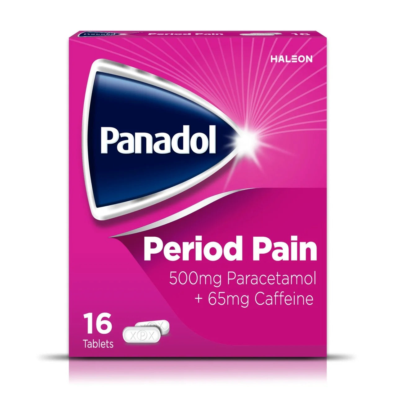 Panadol Period Pain Painkillers, 500mg Paracetamol Tablets, 14's
