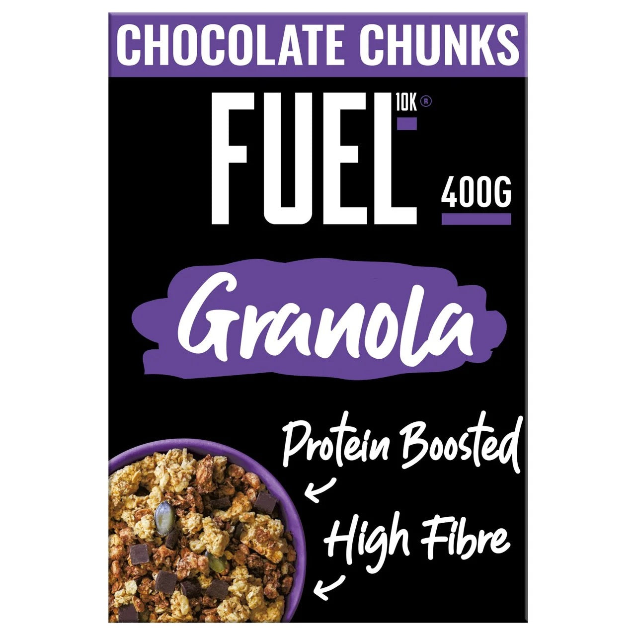 FUEL10K Chocolate Chunks Protein Granola Breakfast Cereal 400g