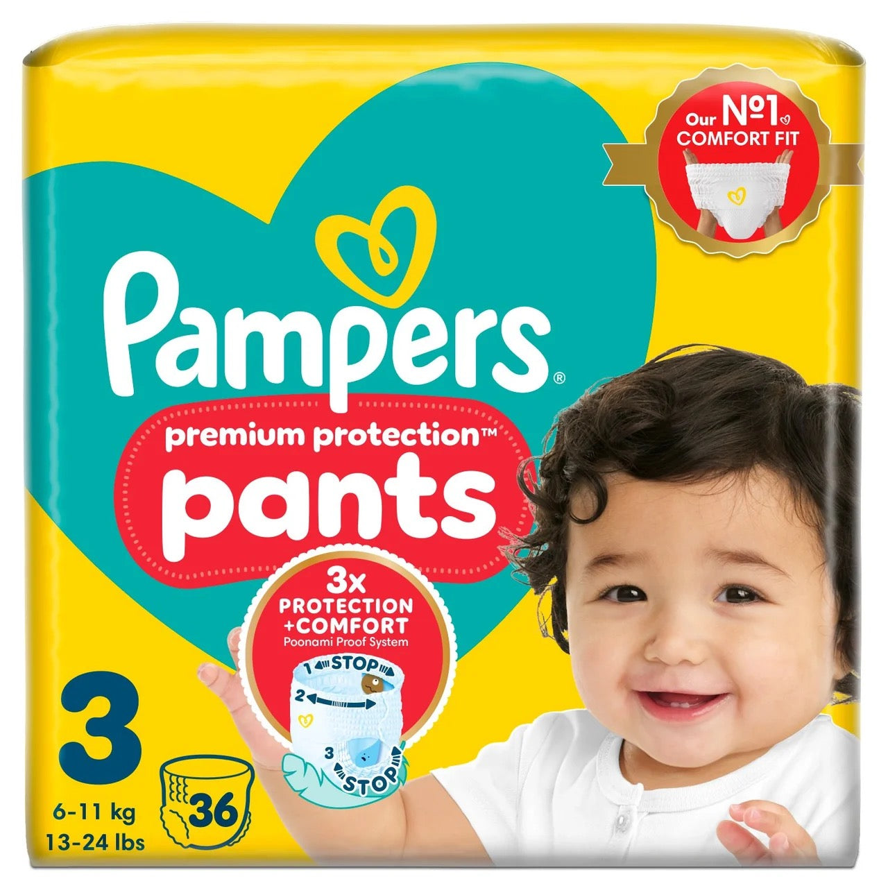 Pampers Pants Pull-On Size 3 Midi