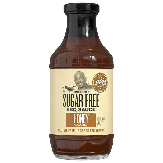 G Hughes Sugar Free Honey Flavored BBQ Sauce, 18 oz