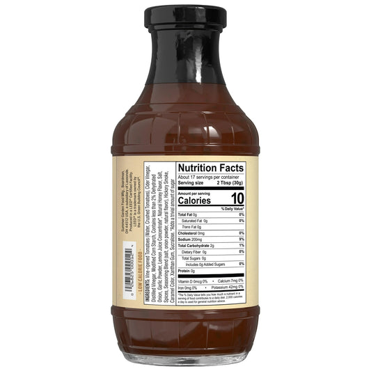 G Hughes Sugar Free Honey Flavored BBQ Sauce, 18 oz