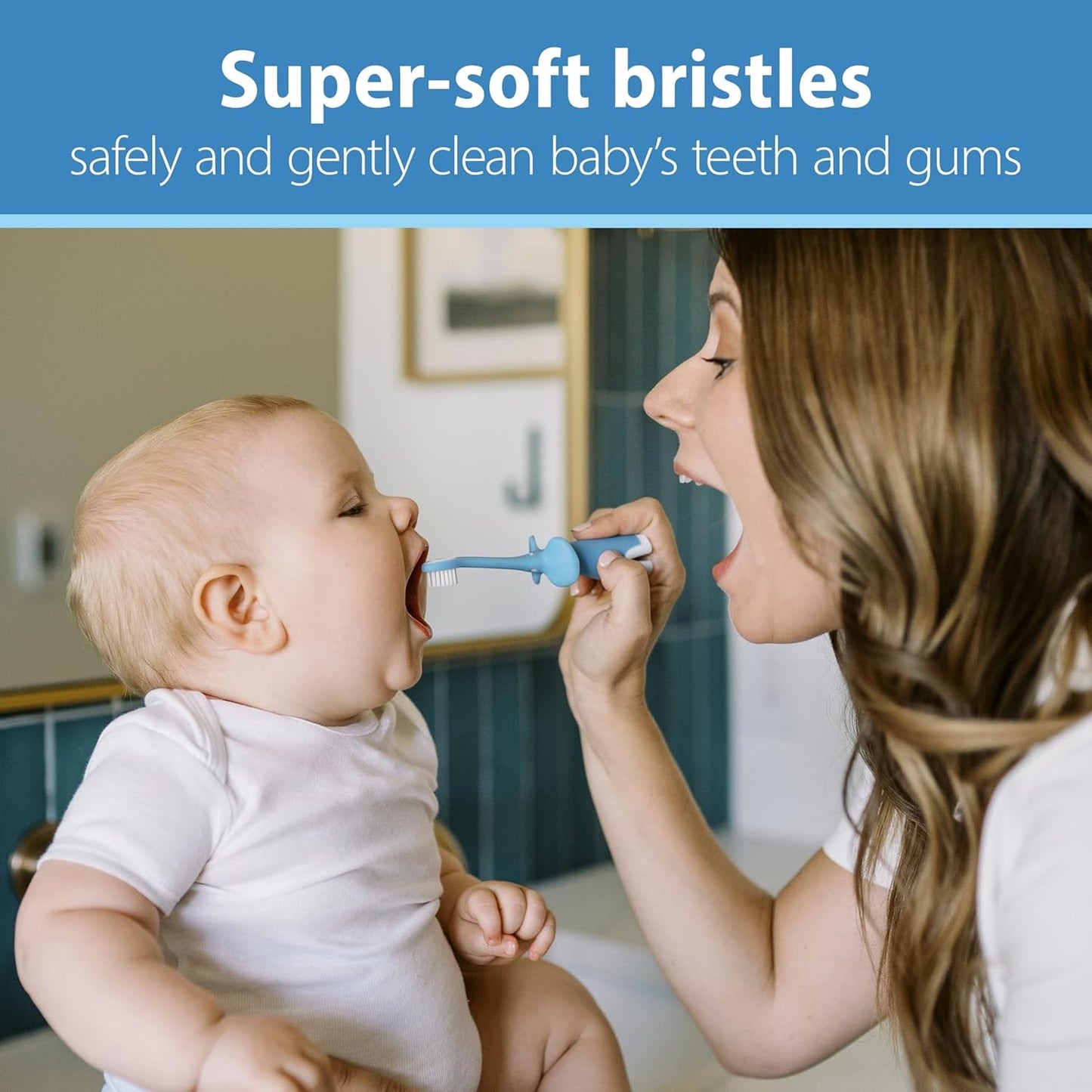 Dr. Brown’s Infant-to-Toddler Toothbrush Set (Blue)