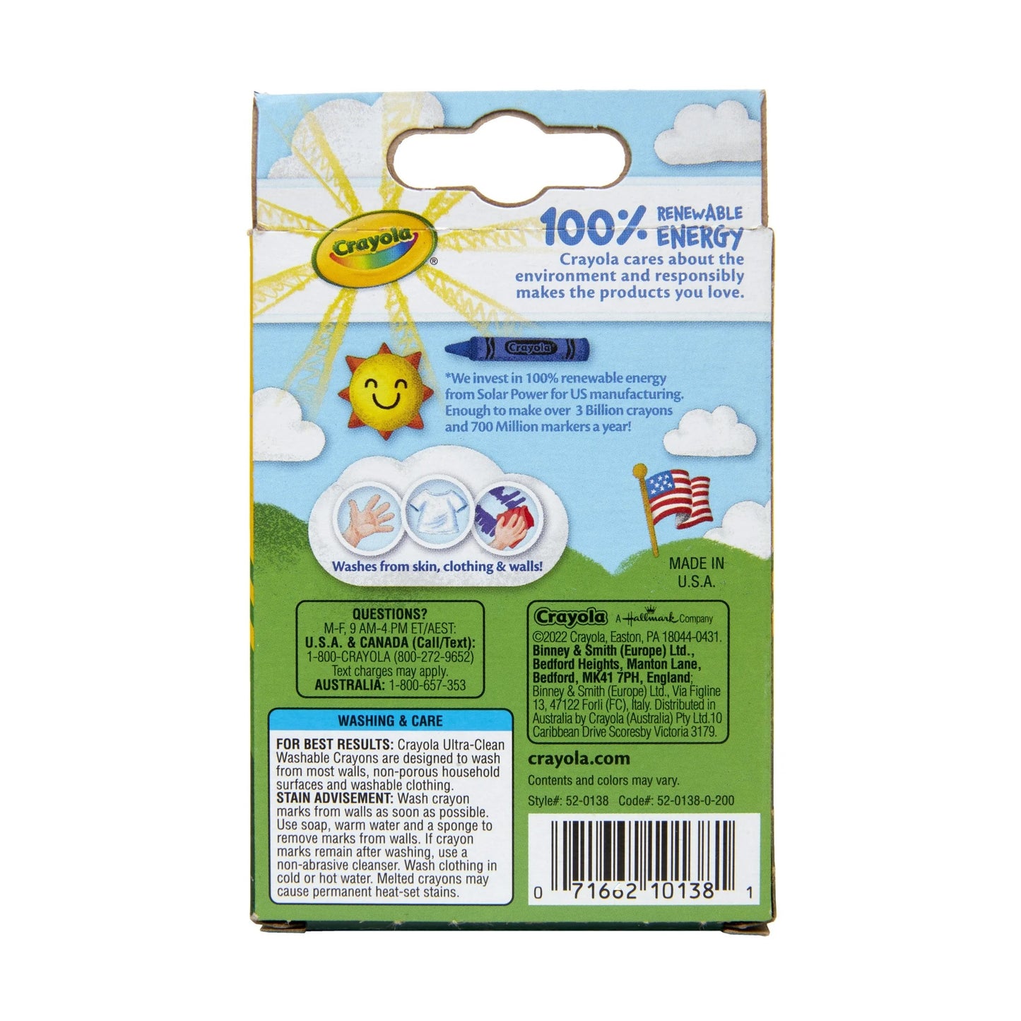 Crayola Ultra-Clean Washable Crayons, 24 Ct, School Supplies for Kids, Art Supplies, Gifts for Kids