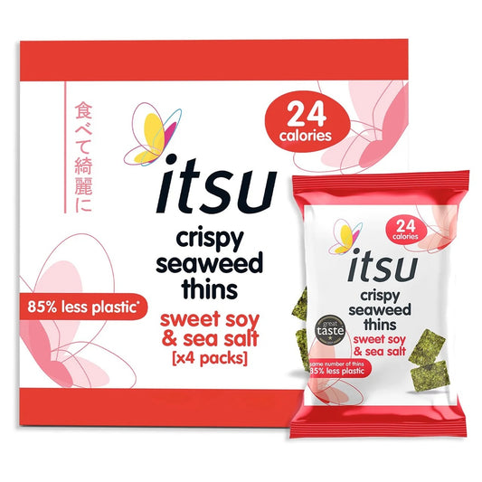 Itsu Sweet Soy & Sea Salt Crispy Seaweed Thins Multipack