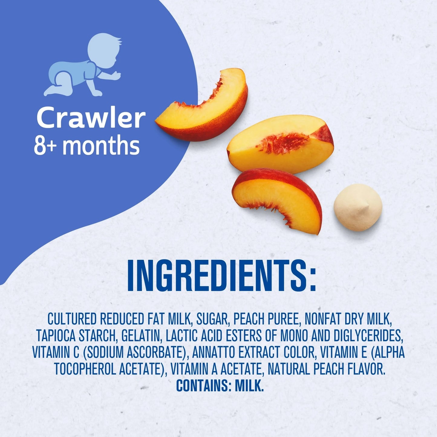 Gerber Stage 3 Baby Food Snacks, Peach Yogurt Melts, 1 oz Bag