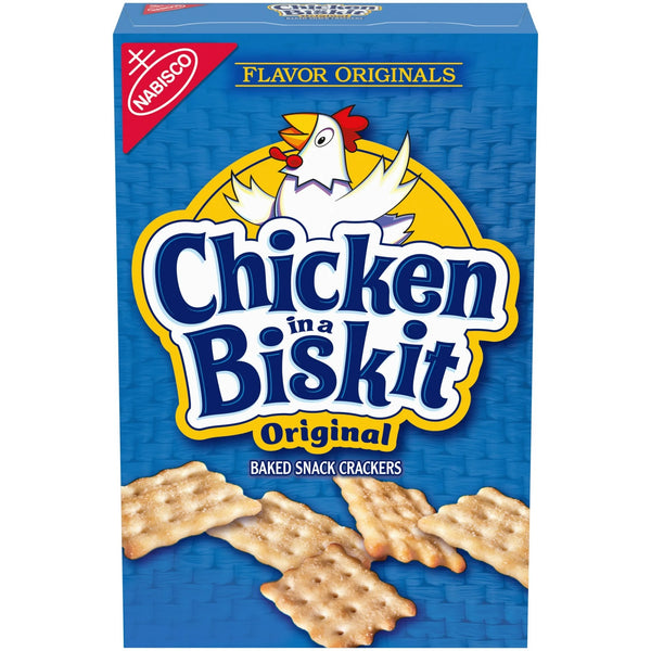 CHICKEN IN A BISKIT Original Baked Snack Crackers, Lunch Snacks, 7.5 o ...
