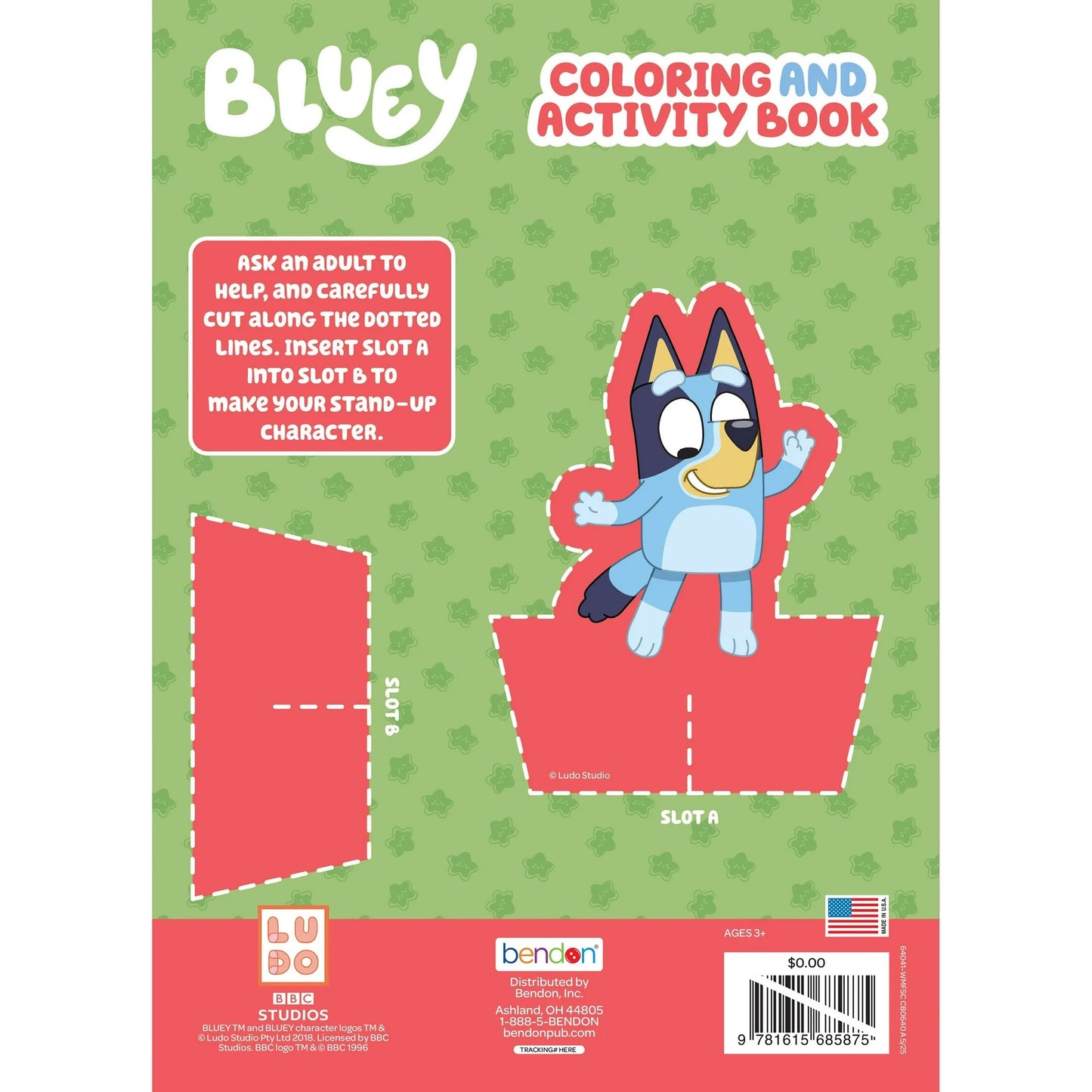 Bluey Jumbo Coloring Book, 64 Pages by Bendon