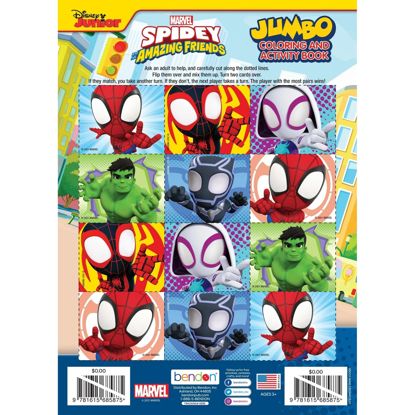 Marvel Spidey and His Amazing Friends 64 Page Coloring Book