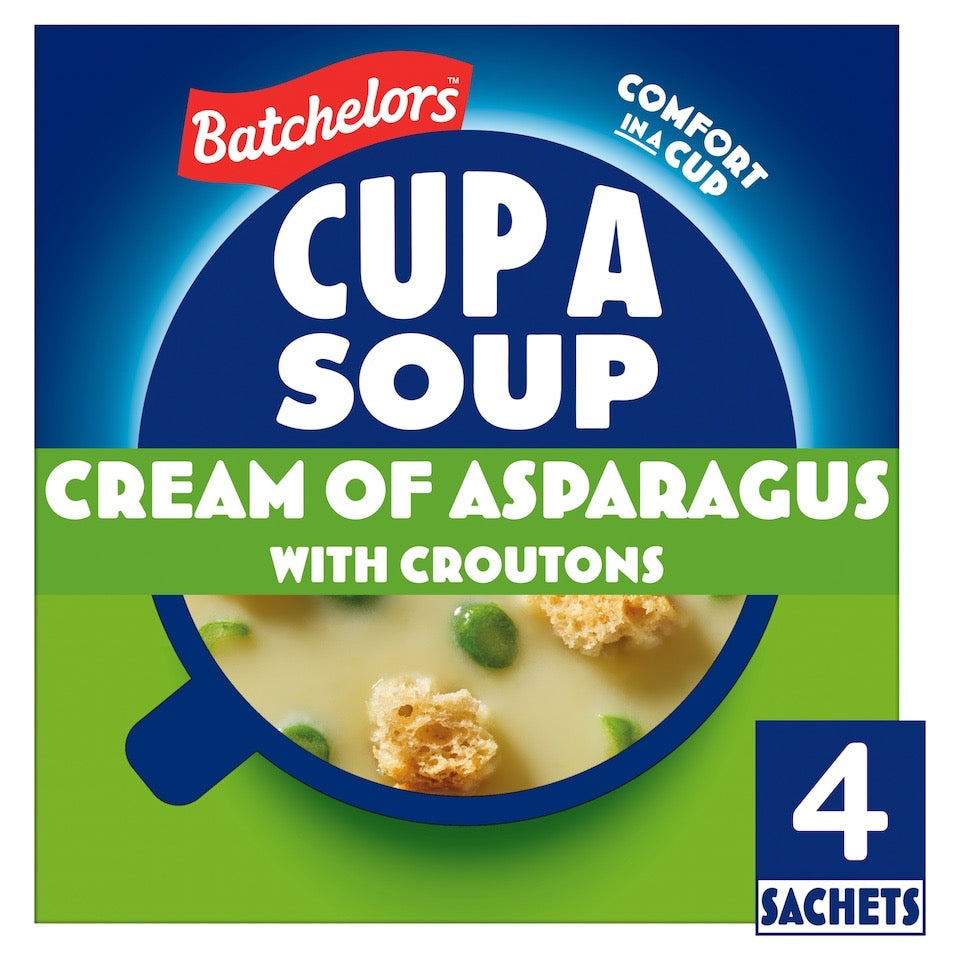 Batchelors Cup A Soup Cream Of Asparagus Croutons 4 Pack 117G