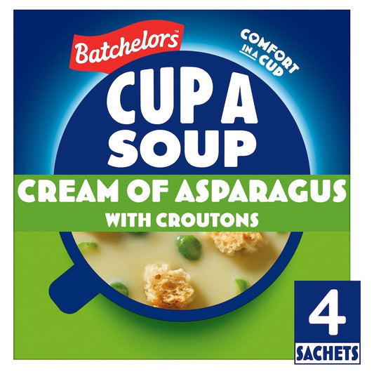 Batchelors Cup A Soup Cream Of Asparagus Croutons 4 Pack 117G