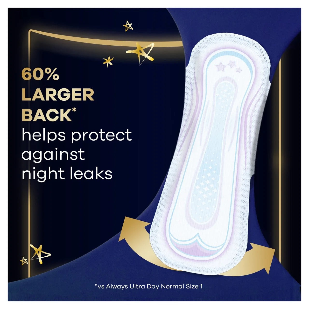 Always Ultra Sanitary Towels Secure Night With Wings (size 4) 16pk