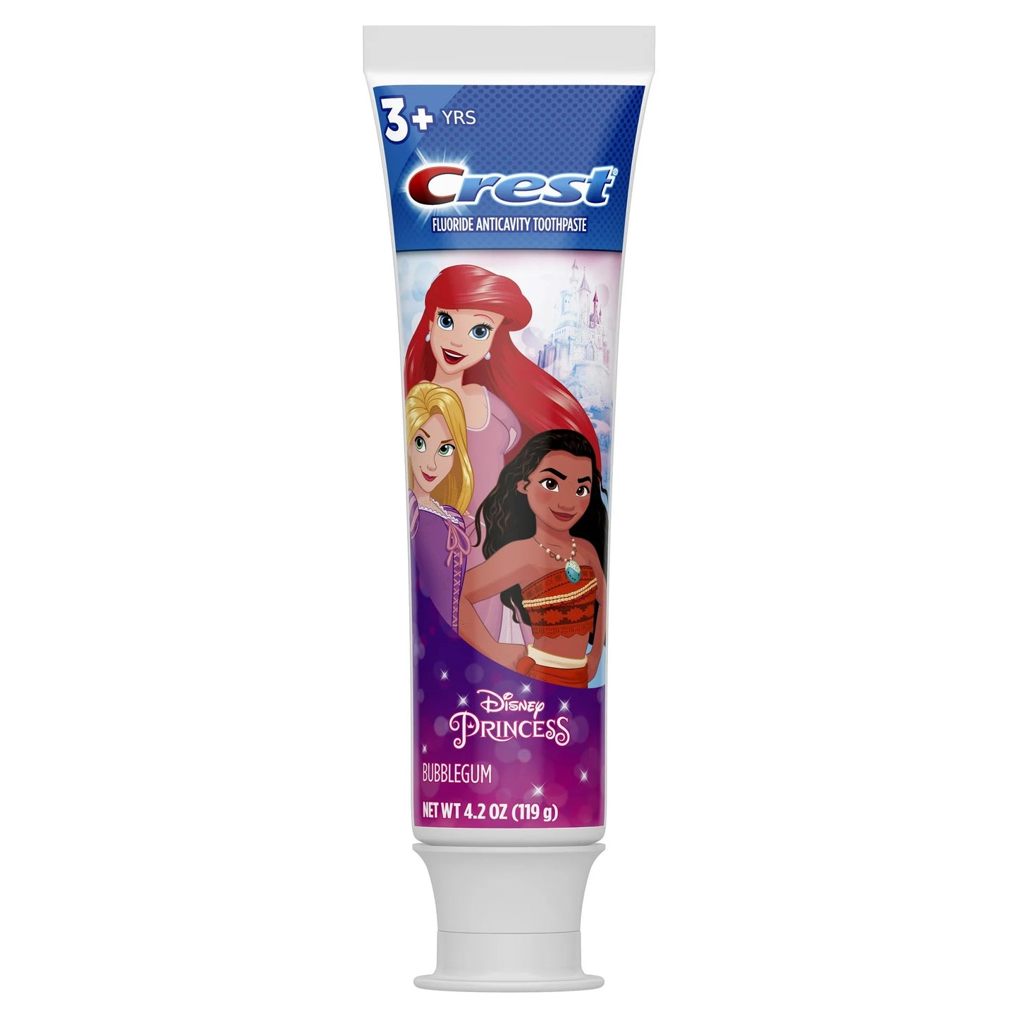 Crest Kids Toothpaste with Fluoride, Disney Princesses, Bubblegum Flavor, 4.2 oz